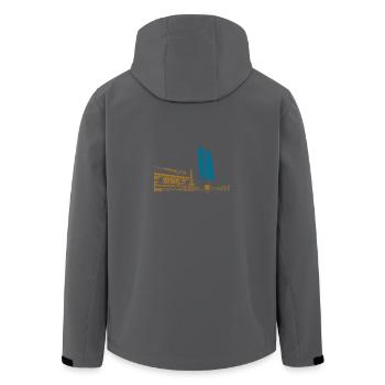 Leipzig Gewandhaus Uni Riese Geschenkidee - Recycelte Männer Softshell-Jacke von Stanley/Stella - Schwarz - Hinten - AI Model Male 185 light (185cm)