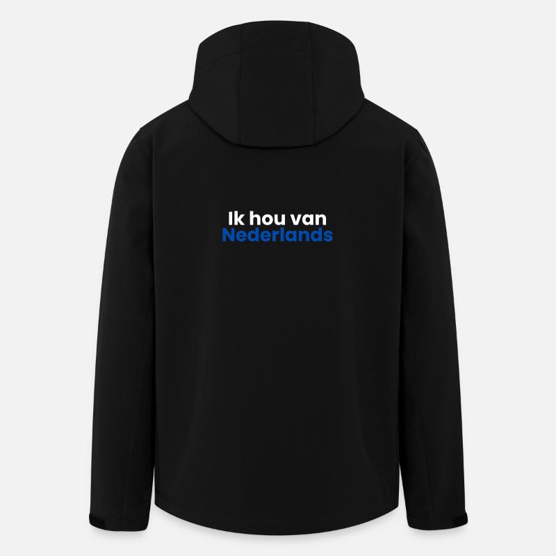Ich liebe Dutch - Recycelte Männer Softshell-Jacke von Stanley/Stella - Schwarz