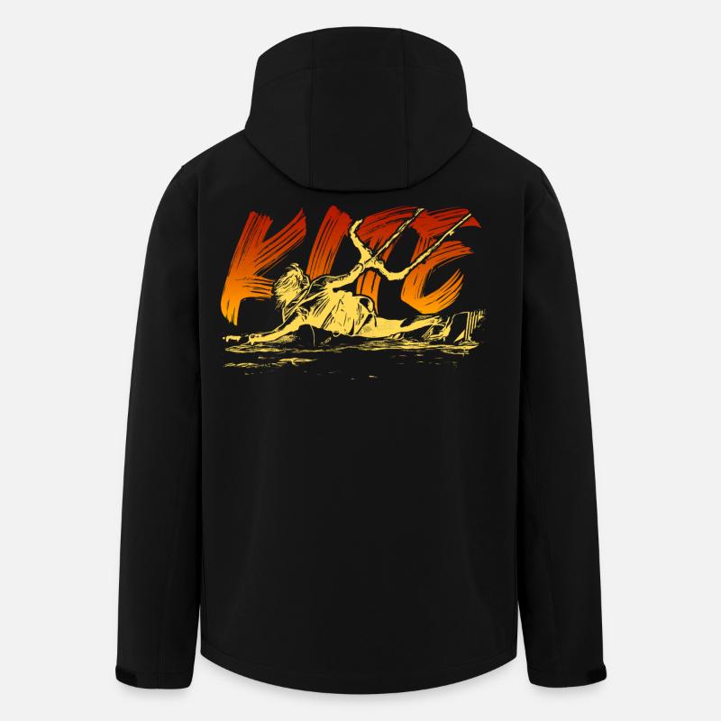 KITE surf kitesurf kitesurf kitesurf - Veste softshell homme en polyester recyclé Stanley/Stella - noir
