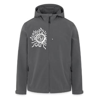 Die Sonne - Recycelte Männer Softshell-Jacke von Stanley/Stella - Anthrazit - Vorne - AI Model Male 185 light (185cm)