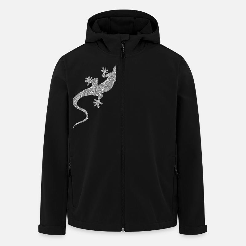 Die weiße Eidechse - Recycelte Männer Softshell-Jacke von Stanley/Stella - Schwarz