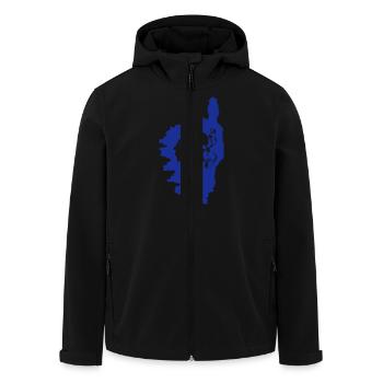 map corse - Veste softshell homme en polyester recyclé Stanley/Stella - noir - Devant - AI Model Male 185 light (185cm)