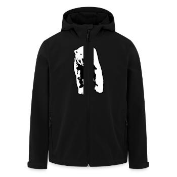 Eisbär - Recycelte Männer Softshell-Jacke von Stanley/Stella - Schwarz - Vorne - AI Model Male 185 light (185cm)