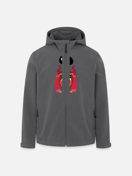 hug me Monster - Recycelte Männer Softshell-Jacke von Stanley/Stella - Schwarz