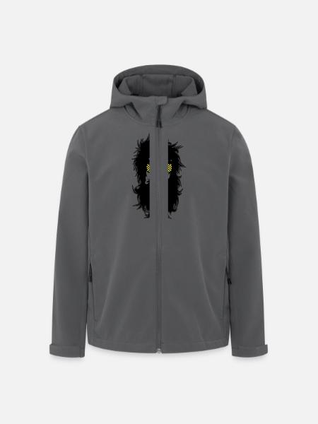 Men With Beards & Glasses - Men’s Recycled Softshell Jacket by Stanley/Stella - black