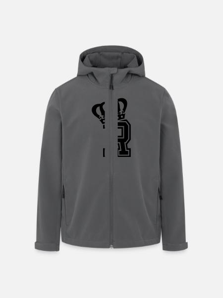 Letter R - Men’s Recycled Softshell Jacket by Stanley/Stella - black
