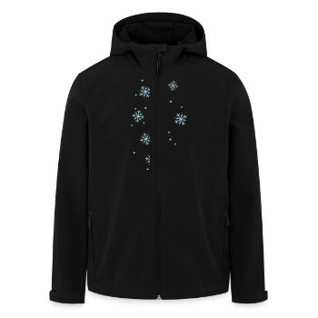 snowflakes - Recycelte Männer Softshell-Jacke von Stanley/Stella - Schwarz - Vorne - AI Model Male 185 light (185cm)