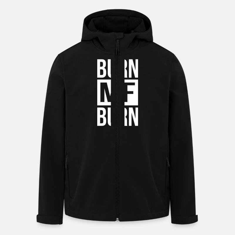 Burn MF Burn - Veste softshell homme en polyester recyclé Stanley/Stella - noir