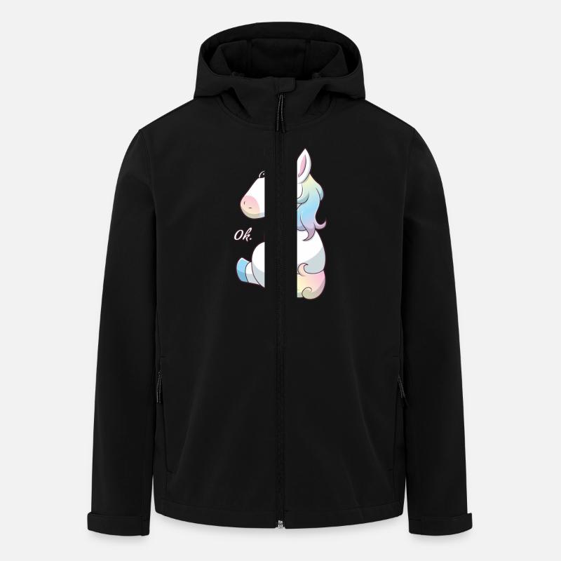 Unicorn ok - Recycelte Männer Softshell-Jacke von Stanley/Stella - Schwarz
