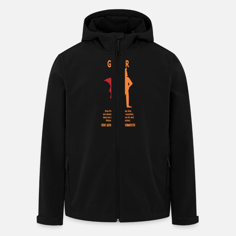 GERBER - Recycelte Männer Softshell-Jacke von Stanley/Stella - Schwarz
