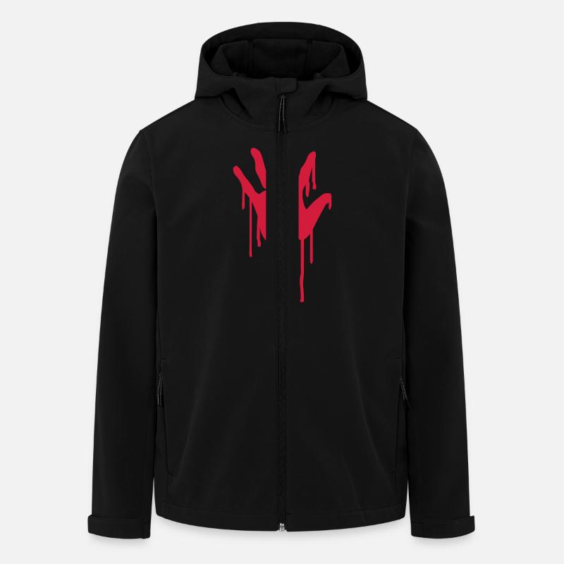 Blut - Recycelte Männer Softshell-Jacke von Stanley/Stella - Schwarz