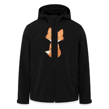 Fuchs - Recycelte Männer Softshell-Jacke von Stanley/Stella - Schwarz - Vorne - AI Model Male 185 light (185cm)