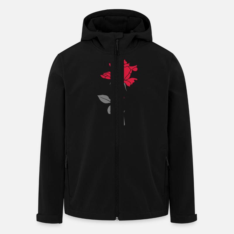 Rose - Recycelte Männer Softshell-Jacke von Stanley/Stella - Schwarz