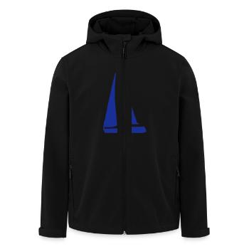 bateau à voiles - Veste softshell homme en polyester recyclé Stanley/Stella - noir - Devant - AI Model Male 185 light (185cm)