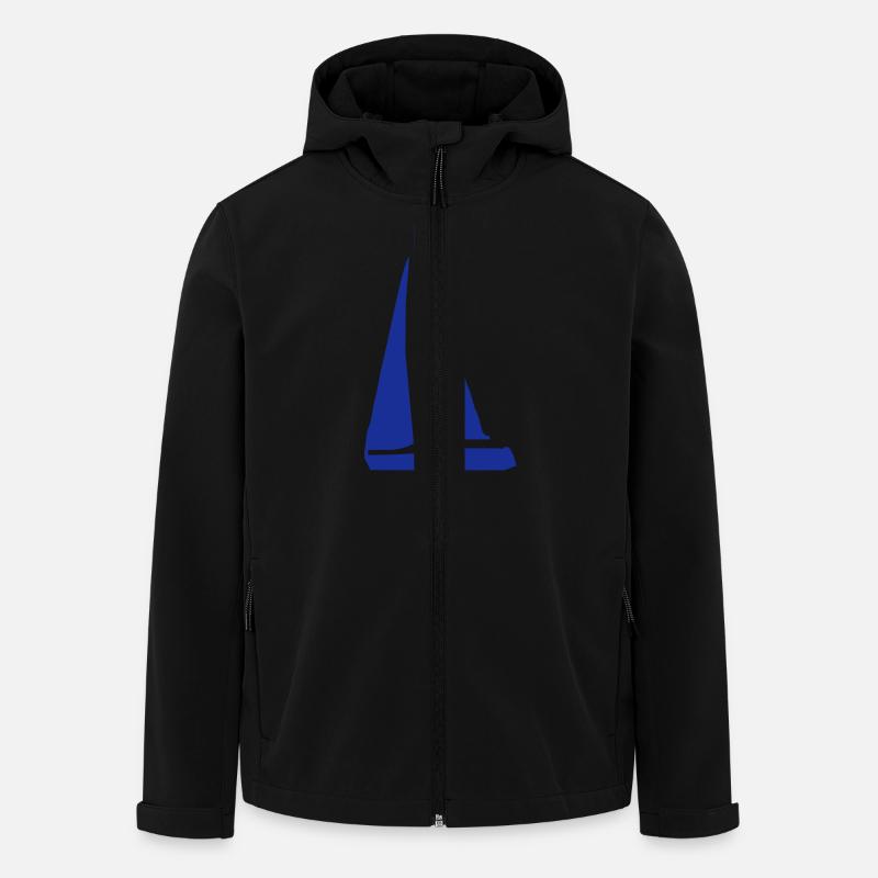 segelboot - Recycelte Männer Softshell-Jacke von Stanley/Stella - Schwarz