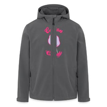 Zuckerwatte - Recycelte Männer Softshell-Jacke von Stanley/Stella - Anthrazit - Vorne - AI Model Male 185 light (185cm)