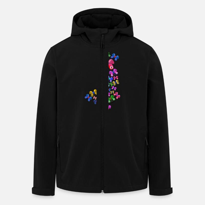 Schmetterlinge - Veste softshell homme en polyester recyclé Stanley/Stella - noir