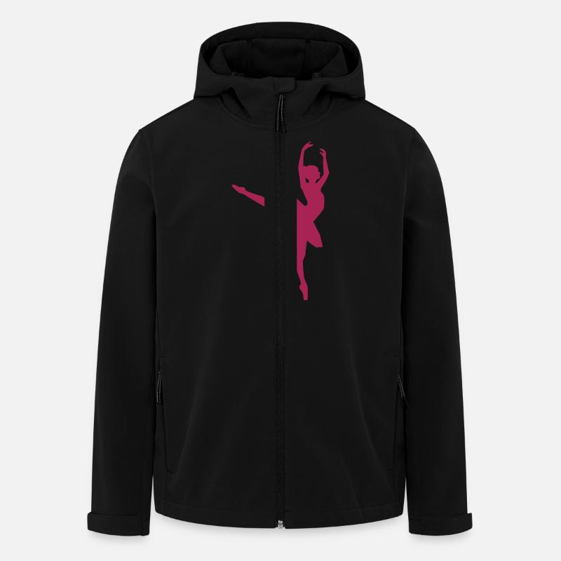 Ballet - Veste softshell homme en polyester recyclé Stanley/Stella - noir
