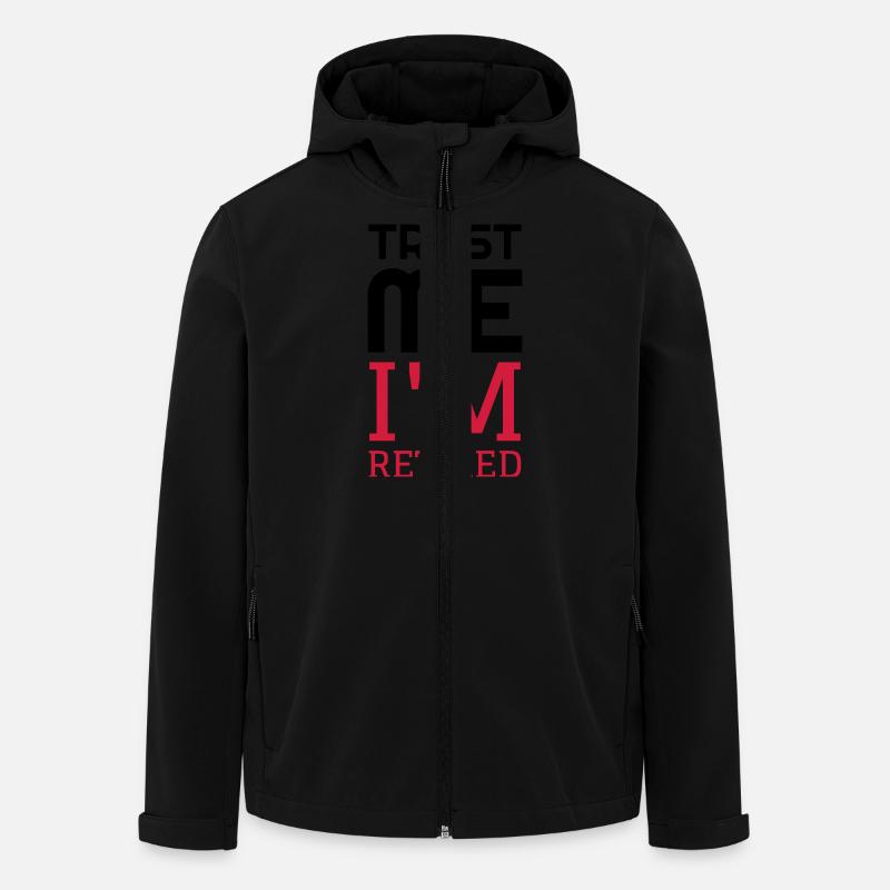 Retirement Retired Ruhestand Retraite Retraitée - Men’s Recycled Softshell Jacket by Stanley/Stella - black