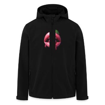 bouche cerise - Veste softshell homme en polyester recyclé Stanley/Stella - noir - Devant - AI Model Male 185 light (185cm)