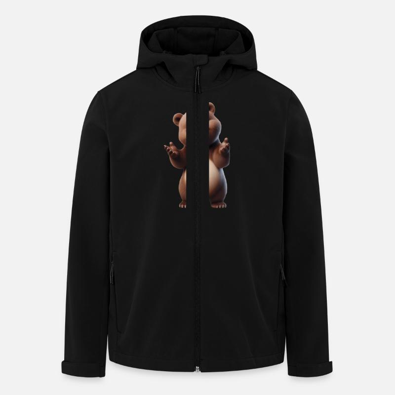 Bear 3 - Men’s Recycled Softshell Jacket by Stanley/Stella - black