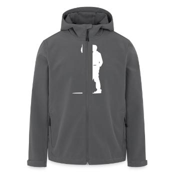 Bière de fête drôle de silhouette - Veste softshell homme en polyester recyclé Stanley/Stella - noir - Devant - AI Model Male 185 light (185cm)