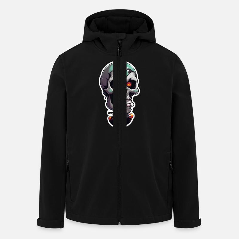 Patineur de crâne - Veste softshell homme en polyester recyclé Stanley/Stella - noir