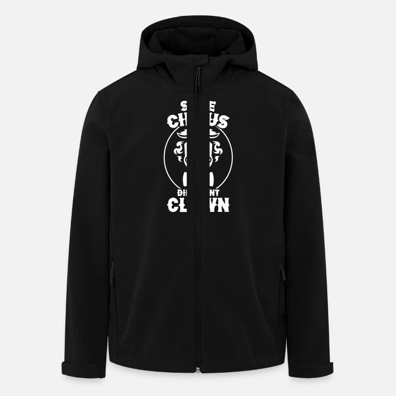Même cirque Clown différent - Veste softshell homme en polyester recyclé Stanley/Stella - noir
