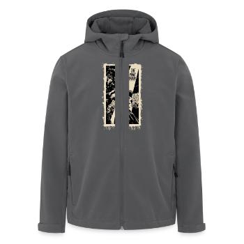 Punk Barber scharfe Schnitte - Recycelte Männer Softshell-Jacke von Stanley/Stella - Anthrazit - Vorne - AI Model Male 185 light (185cm)