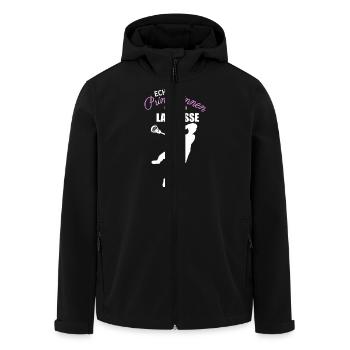 De vraies princesses jouant à la crosse - Veste softshell homme en polyester recyclé Stanley/Stella - noir - Devant - AI Model Male 185 light (185cm)