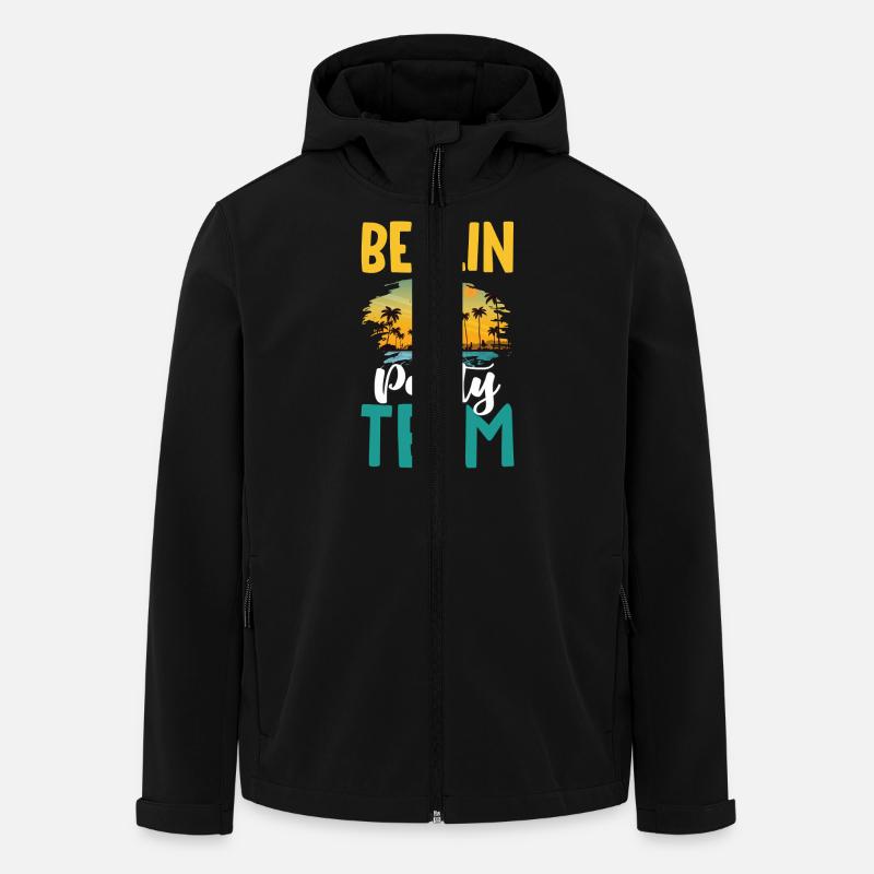 L’équipe du parti berlinois - Veste softshell homme en polyester recyclé Stanley/Stella - noir