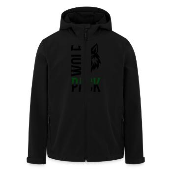 Wolf Pack Rudel - Recycelte Männer Softshell-Jacke von Stanley/Stella - Schwarz - Vorne - AI Model Male 185 light (185cm)