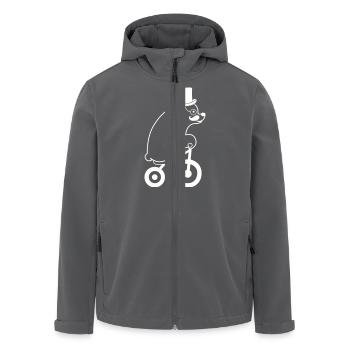 Eisbär - Recycelte Männer Softshell-Jacke von Stanley/Stella - Anthrazit - Vorne - AI Model Male 185 light (185cm)