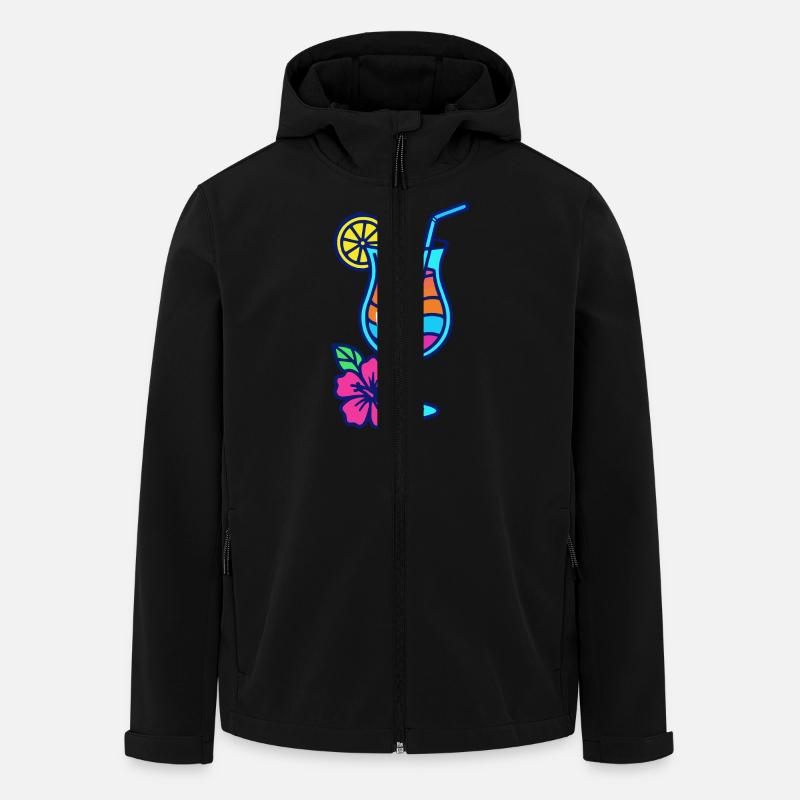 cocktail - Veste softshell homme en polyester recyclé Stanley/Stella - noir