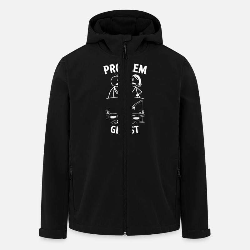 Problem? Ab ans Wasser! - Recycelte Männer Softshell-Jacke von Stanley/Stella - Schwarz