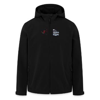 sanglier_breizh - Veste softshell homme en polyester recyclé Stanley/Stella - noir - Devant - AI Model Male 185 light (185cm)