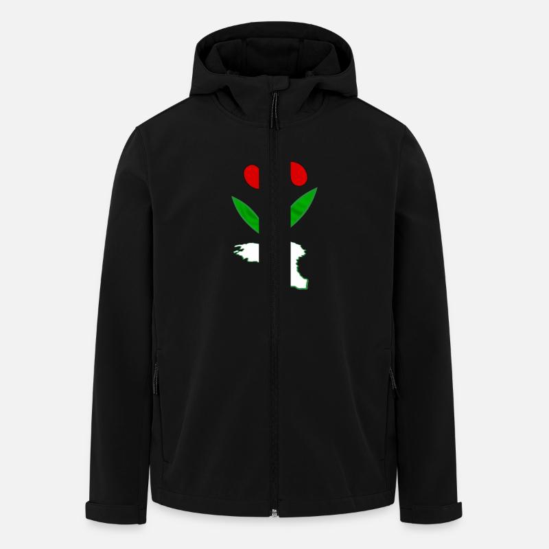 Basque flower - Men’s Recycled Softshell Jacket by Stanley/Stella - black