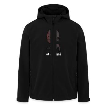 et g cramé - Veste softshell homme en polyester recyclé Stanley/Stella - noir - Devant - AI Model Male 185 light (185cm)