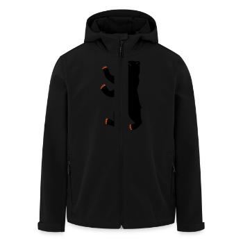 Berliner Bär - Recycelte Männer Softshell-Jacke von Stanley/Stella - Schwarz - Vorne - AI Model Male 185 light (185cm)
