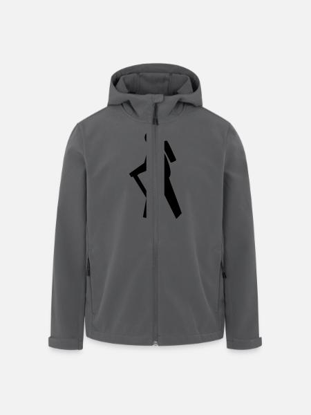 Wandern - Recycelte Männer Softshell-Jacke von Stanley/Stella - Schwarz