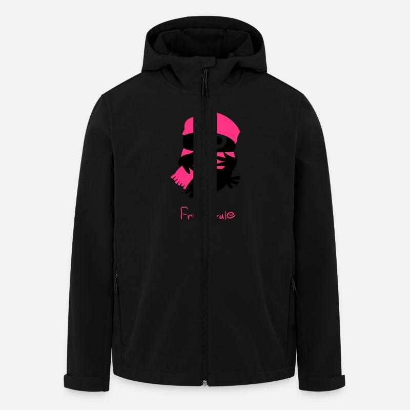 Eine Eule // Frosteule - Recycelte Männer Softshell-Jacke von Stanley/Stella - Schwarz