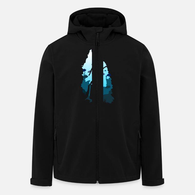 plongee - Veste softshell homme en polyester recyclé Stanley/Stella - noir