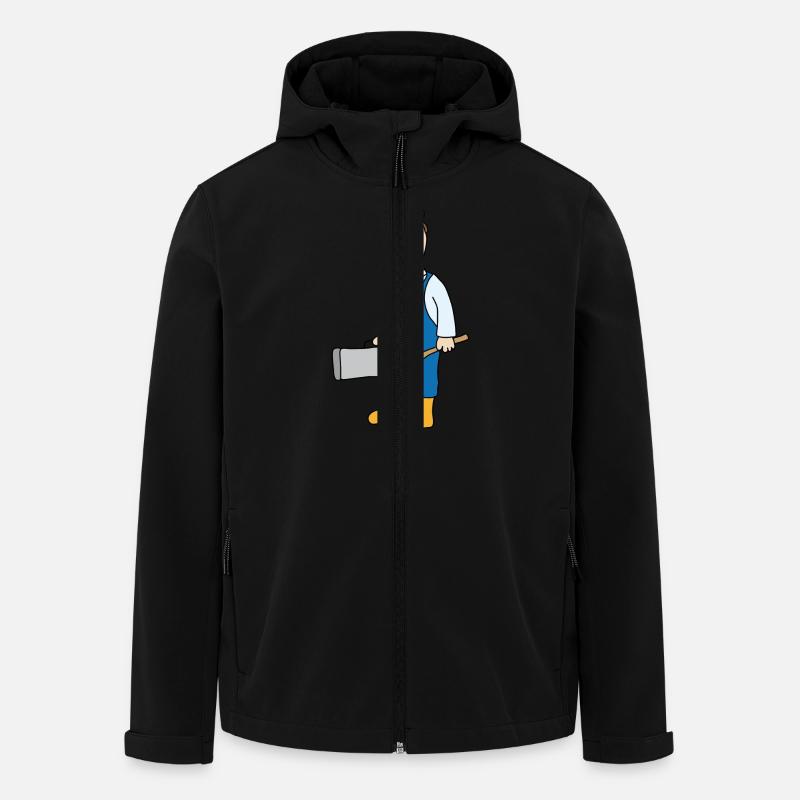 Janitor - Men’s Recycled Softshell Jacket by Stanley/Stella - black