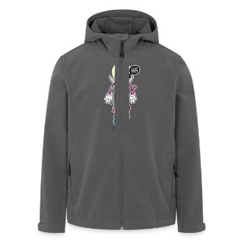 the last skateboard trick - Men’s Recycled Softshell Jacket by Stanley/Stella - anthracite - Front - AI Model Male 185 light (185cm)