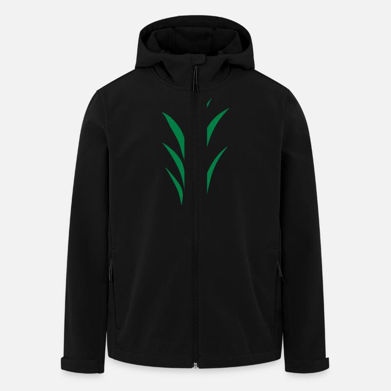 Rasen - Recycelte Männer Softshell-Jacke von Stanley/Stella - Schwarz