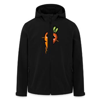 Carrot - Recycelte Männer Softshell-Jacke von Stanley/Stella - Schwarz - Vorne - AI Model Male 185 light (185cm)