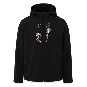 Rock till death Version 2 - Recycelte Männer Softshell-Jacke von Stanley/Stella - Schwarz - Vorne - AI Model Male 185 light (185cm)