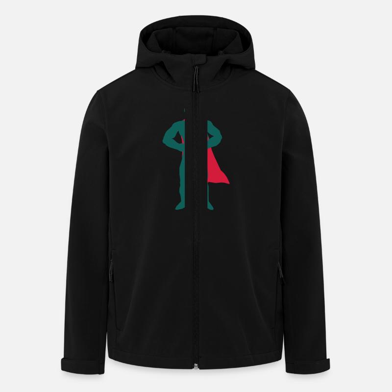 superhero - Recycelte Männer Softshell-Jacke von Stanley/Stella - Schwarz