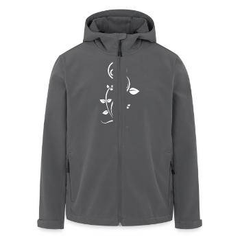 fleur bretonne - Veste softshell homme en polyester recyclé Stanley/Stella - charbon - Devant - AI Model Male 185 light (185cm)