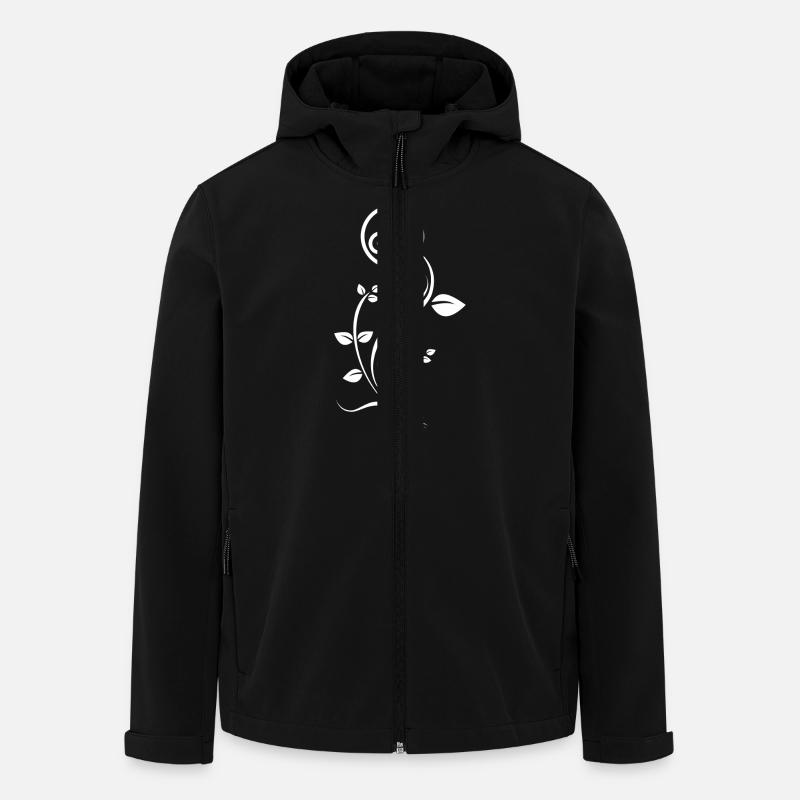 fleur bretonne - Veste softshell homme en polyester recyclé Stanley/Stella - noir